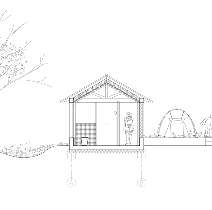 2022. « La Ferme de Trielle » - Construction d'une aire de camping et d'une halte - Thiézac (15) - coupe transversale - phase APD - avec Germain Brunet.jpg